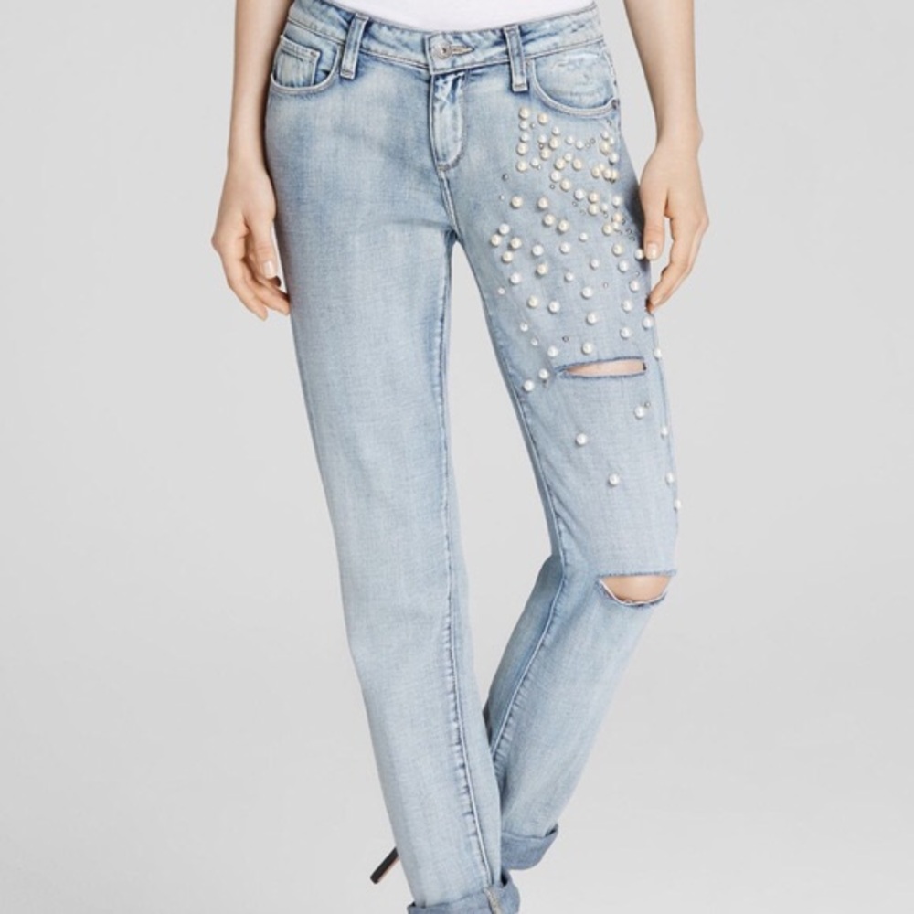 NWT PAIGE jimmy Jimmy Skinny In Hennie size 25